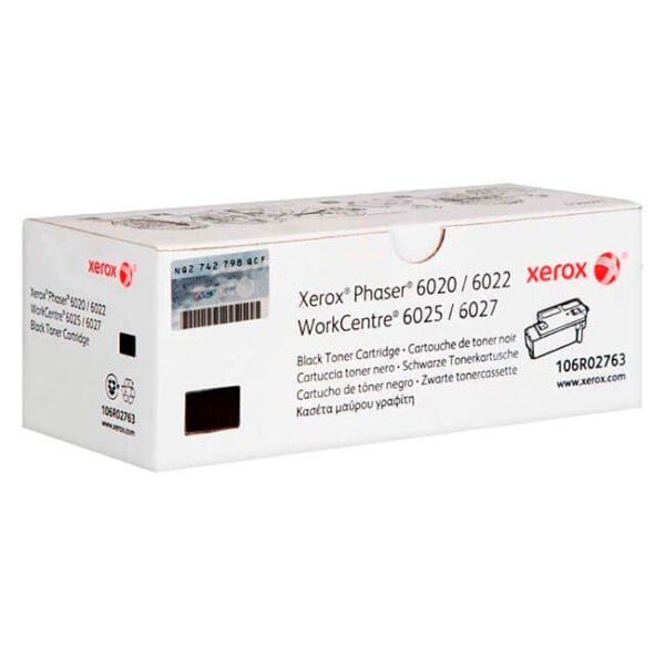Toner Xerox 106R02763 Negro 2,000 páginas