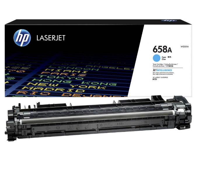 Tóner Hp 658A (W2001A) Cyan 6,000 Pag Color LaserJet Enterprise M751 - Imagen 2