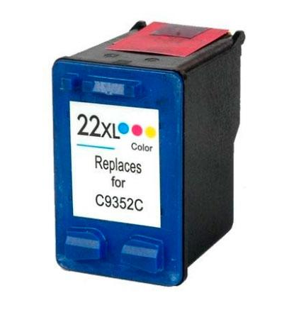 Tinta HP C9352CL (22XL) Tricolor 415 Pag. Deskjet 3920 - Imagen 3