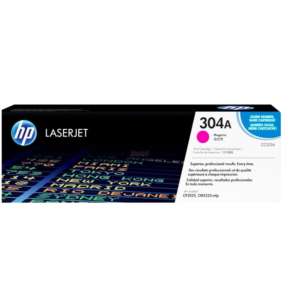 Toner Hp 304A (CC533A) Magenta 2,800 Pag Color LaserJet CP2025