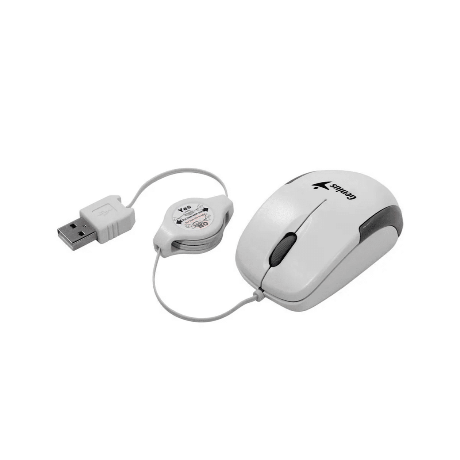 Mouse Genius Micro Traveler V2 USB White (0022664) - Imagen 2