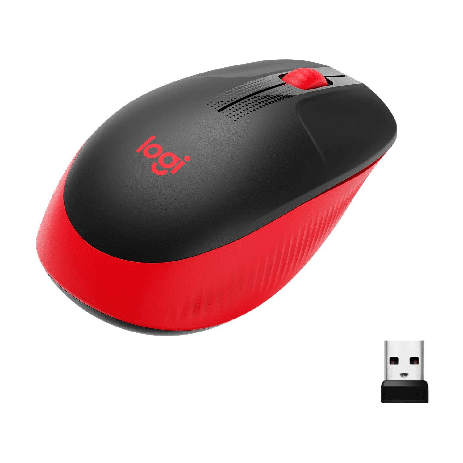 Mouse Logitech M190 Wireless Full-Size Red (910-005904) - Imagen 2