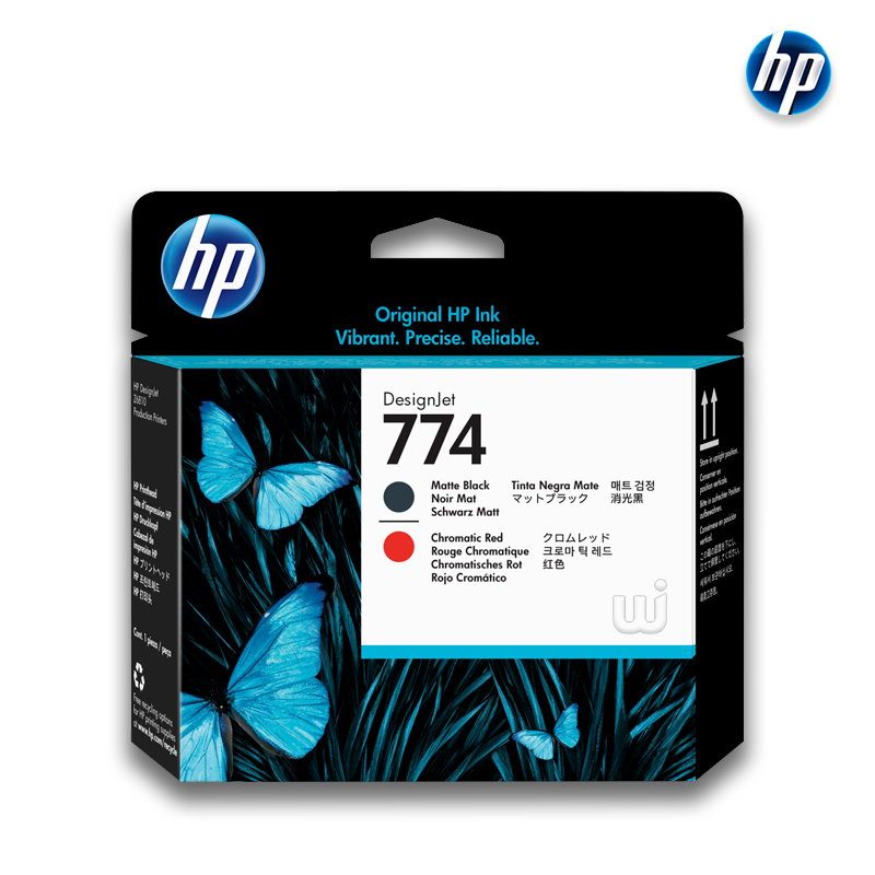 Cabezal HP 774 (P2V97A) Mate Black & Chrom Red DesignJet Z6810
