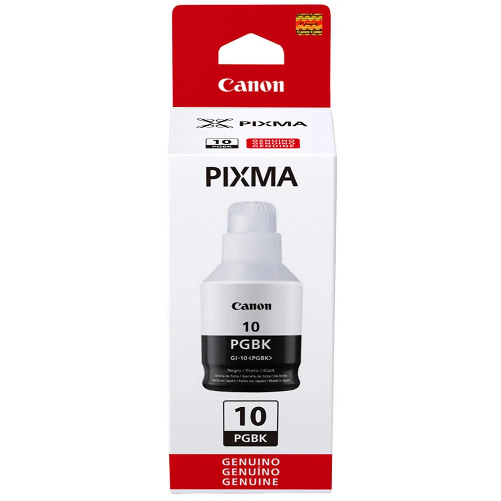 Tinta Canon GI-10BK Negro 170ML 8,300 Pag. Pixma G5010
