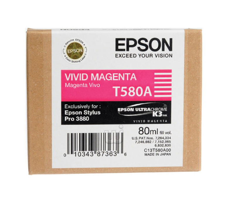 Tinta Epson T580A00 Vivid Magenta (80ML) 720 Pag