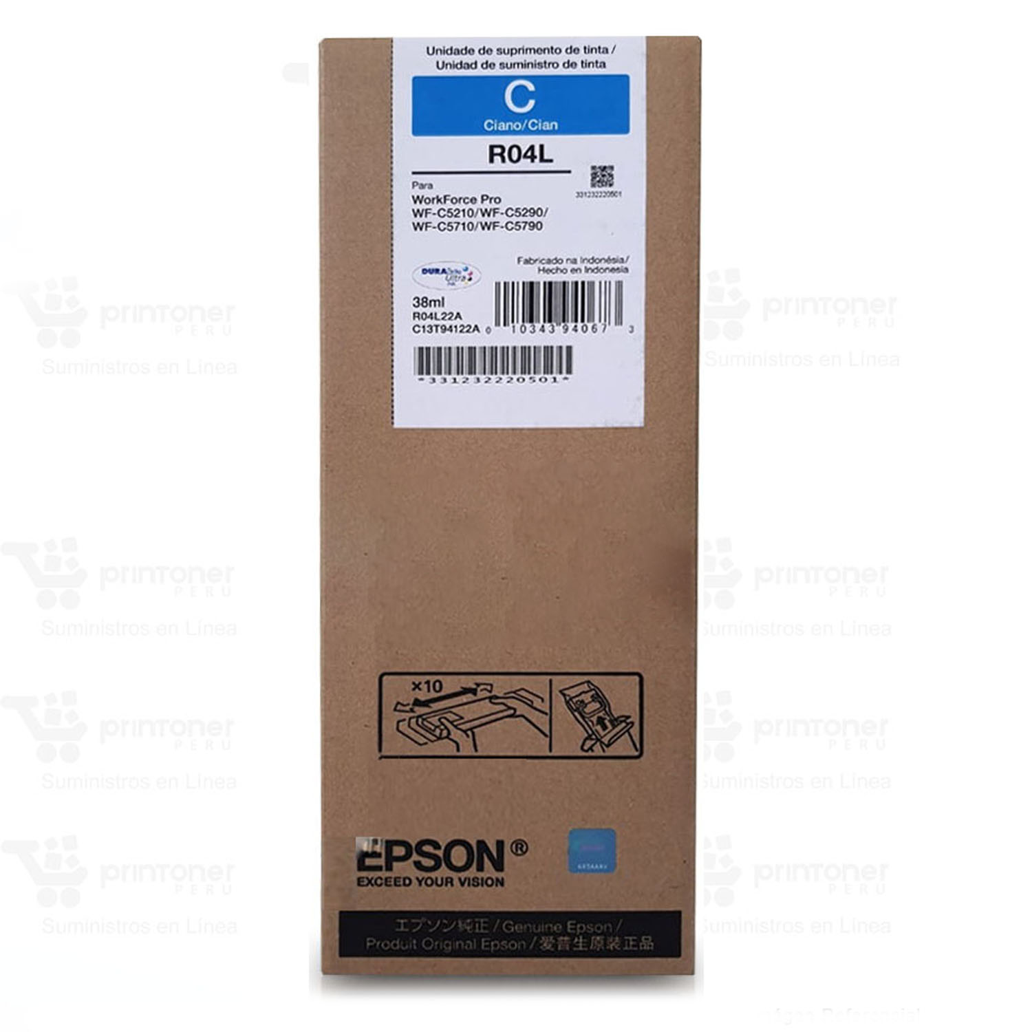 Tinta Epson T941220 Cyan (64ML) WF-C5290