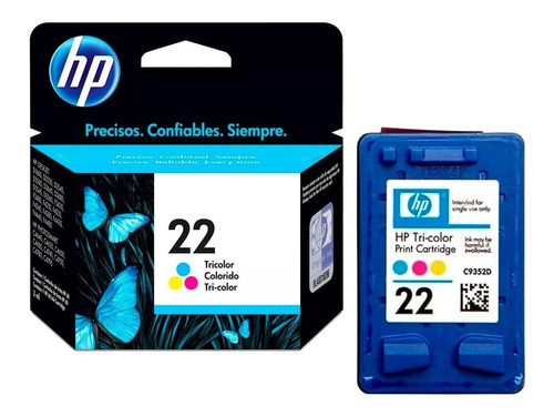 Tinta HP C9352AL (22) Tricolor 165Pag. Deskjet 3920 - Imagen 2