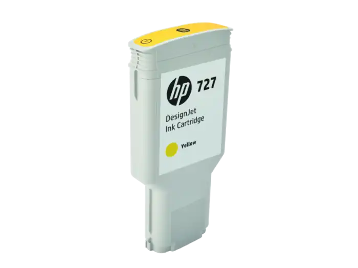Tinta HP F9J78A (727A) Yellow 300ML DesignJet T1500 - Imagen 2