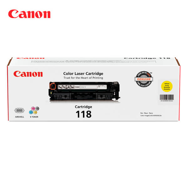 Toner Canon 118 Yellow 2,900pag - Imagen 2