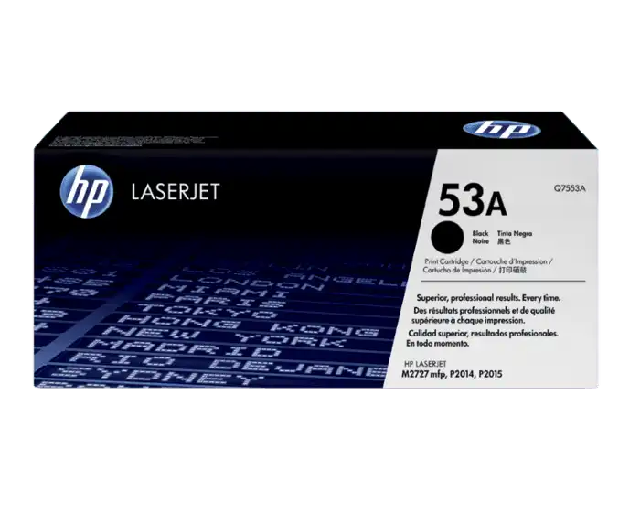 Tóner Hp 53A (Q7553A) Negro 3,000 Pag LaserJet P2014