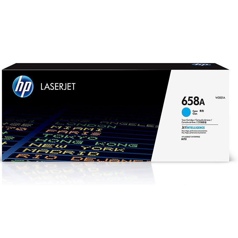 Tóner Hp 658A (W2001A) Cyan 6,000 Pag Color LaserJet Enterprise M751