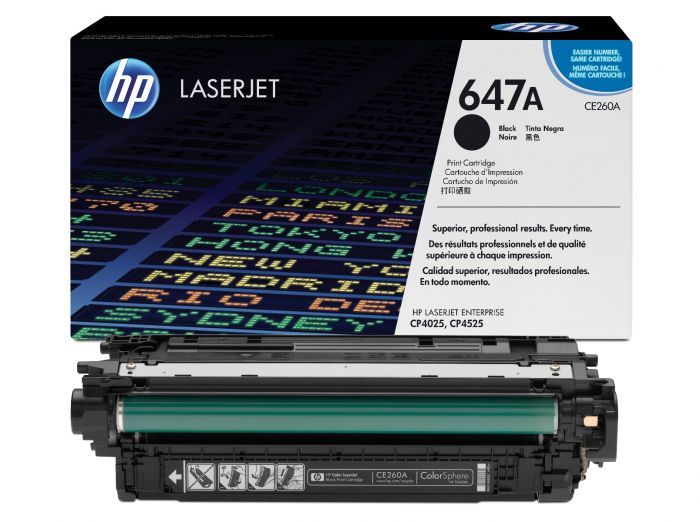 Toner Hp 647A (CE260A) Negro 8,500 Pag LaserJet Color CM4540 MFP - Imagen 2
