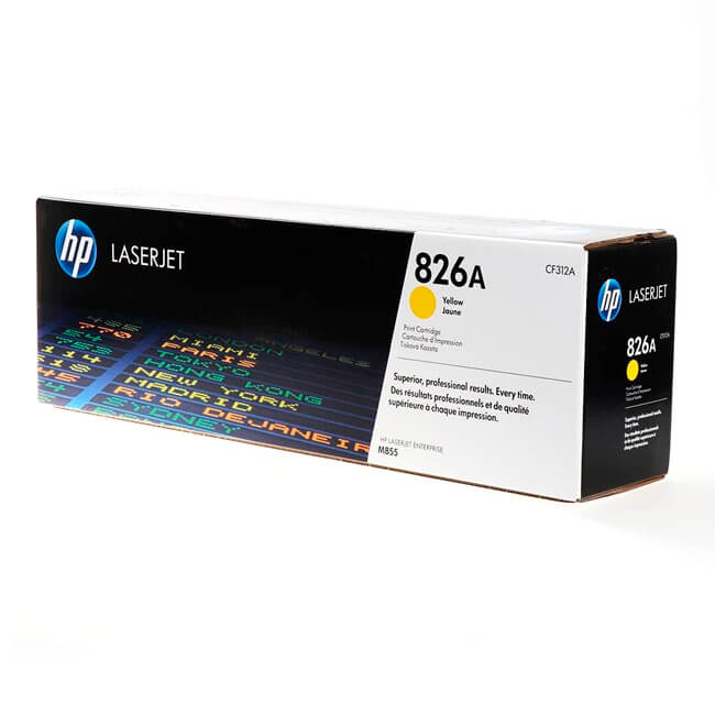 Tóner Hp 826A (CF312A) Yellow 31,500 Pag LaserJet Pro M855dn - Imagen 3
