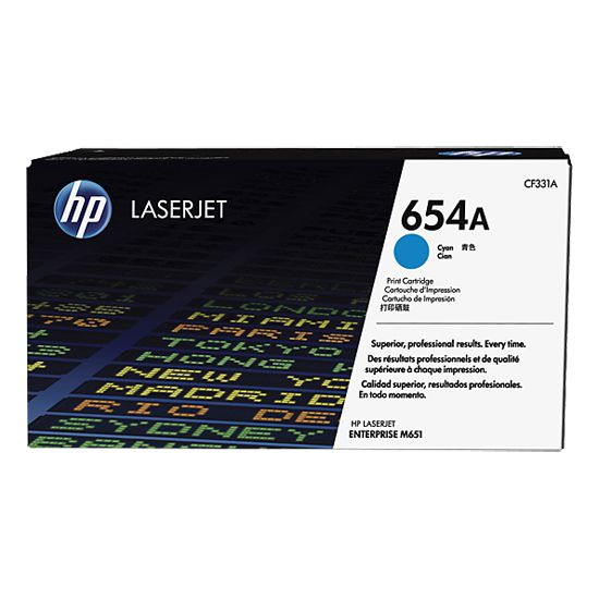 Tóner Hp 654A (CF331A) Cyan 15,000 Pag Color LaserJet Enterprise M651dn