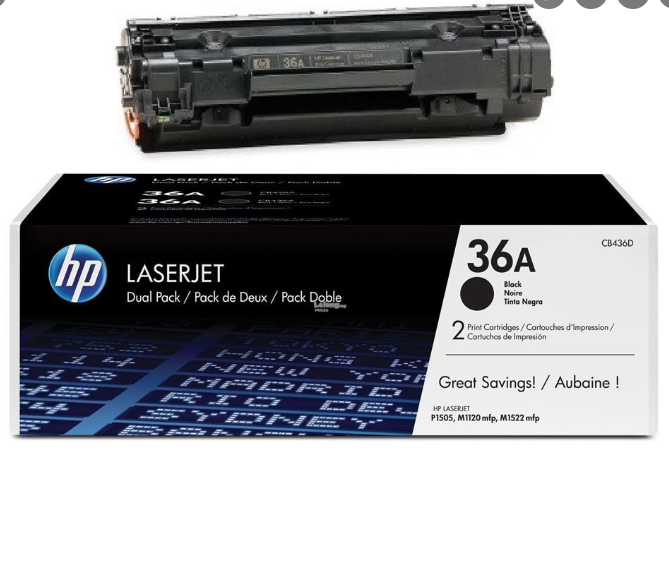 Toner Hp Lj 36A (CB436A) Negro Dual Pack 2,000 Pag LaserJet P1505n - Imagen 3