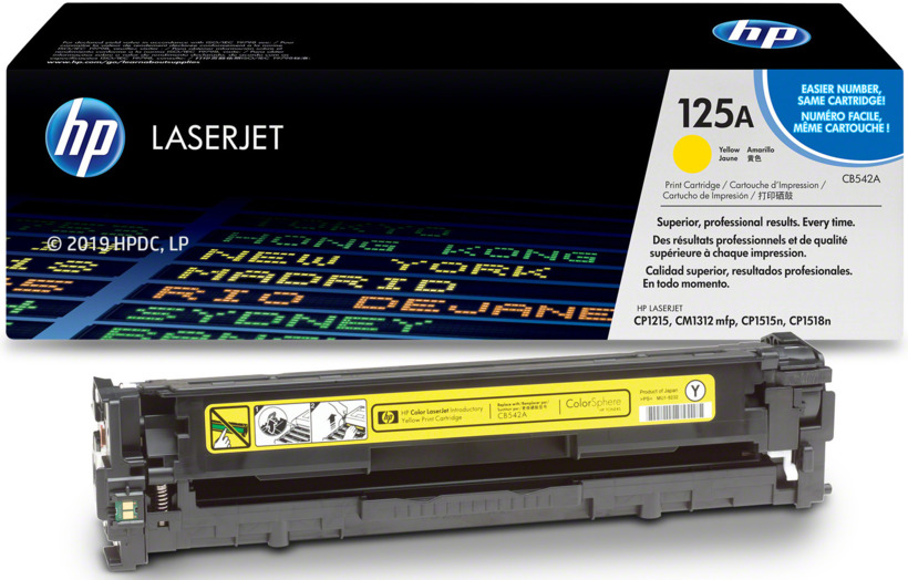 Toner Hp Lj 125A (CB542A) Yellow 1,400 Pag LaserJet CP1210 - Imagen 2