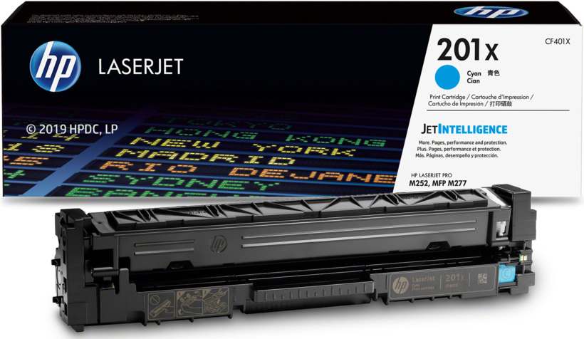 Toner Hp Lj 201X (CF401X) Cyan 2,300 Pag LaserJet ProM252n - Imagen 2