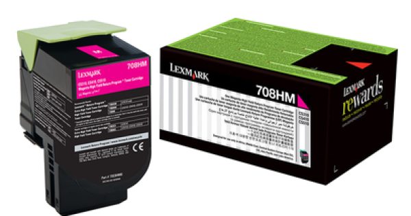 Tóner Lexmark 70C8HM0 Magenta 3,000pag - Imagen 4
