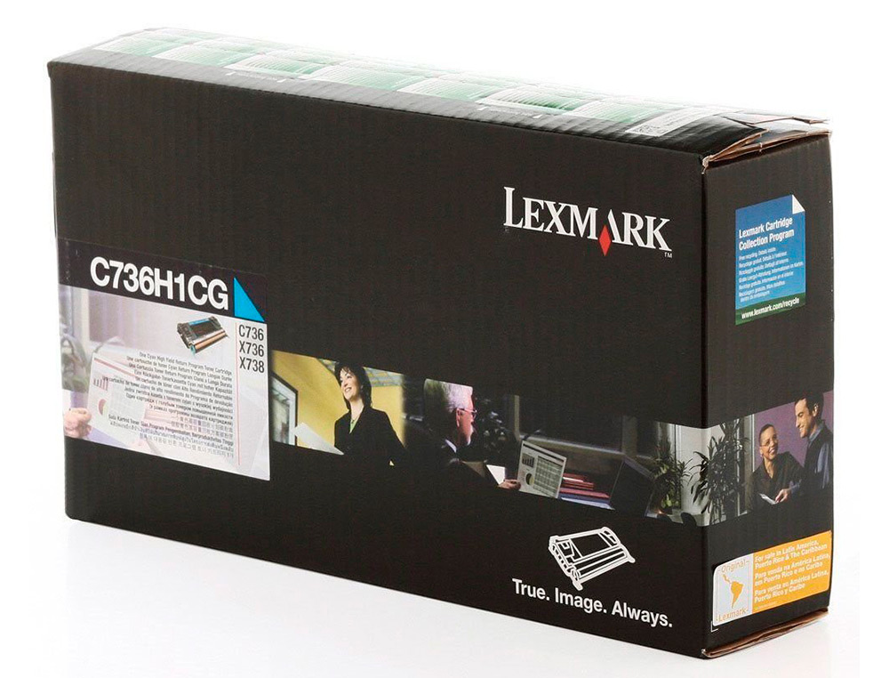 Tóner Lexmark C736H1CG Cyan 10,000pag - Imagen 2