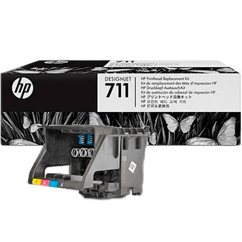Cabezal HP 711 (C1Q10A) Negro y Color 1,300 paginas - Imagen 2