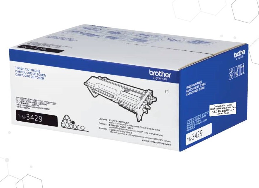 Toner Brother TN-3429 Negro, Rendimientpo 3,000 pag. - Imagen 2