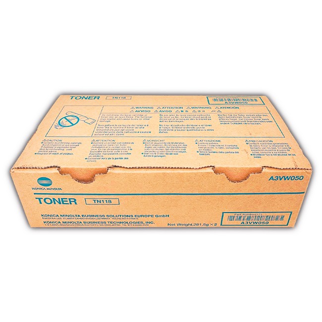 Toner Konica Minolta TN-118 Negro 12,000 páginas